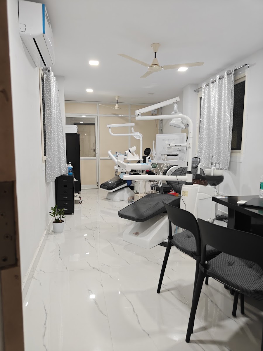 Real clinical corridor with architectural lighting at ORIS Speciality Dentistry